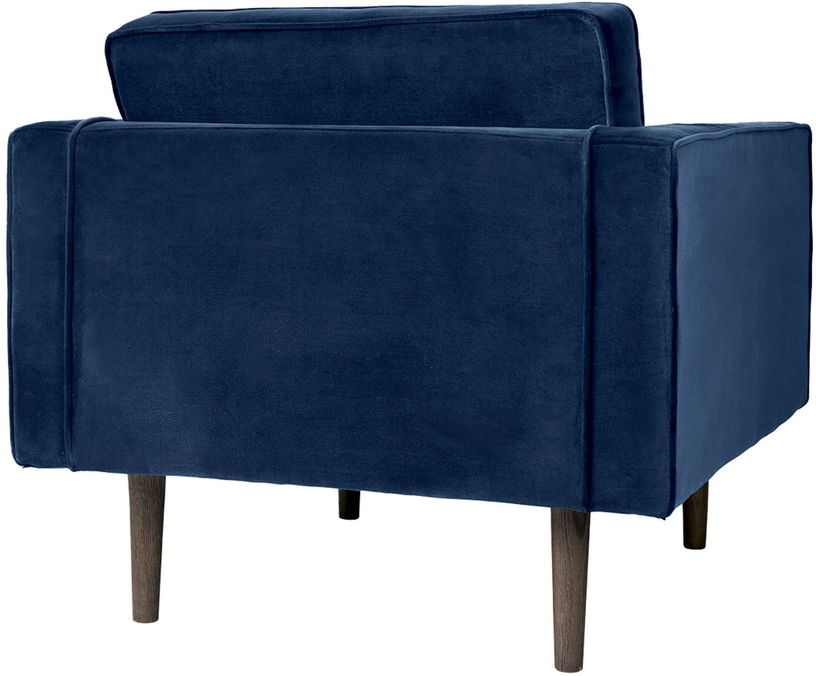 Fauteuil en polyester insignia blue 84x88 cm Wind - Broste Copenhagen - The Cool Republic
