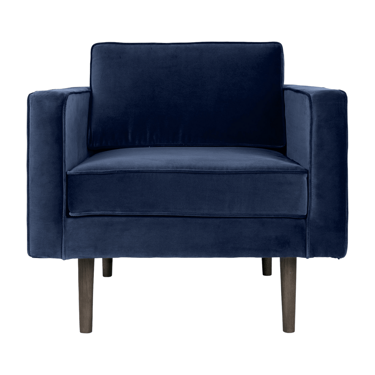 Fauteuil en polyester insignia blue 84x88 cm Wind - Broste Copenhagen - The Cool Republic