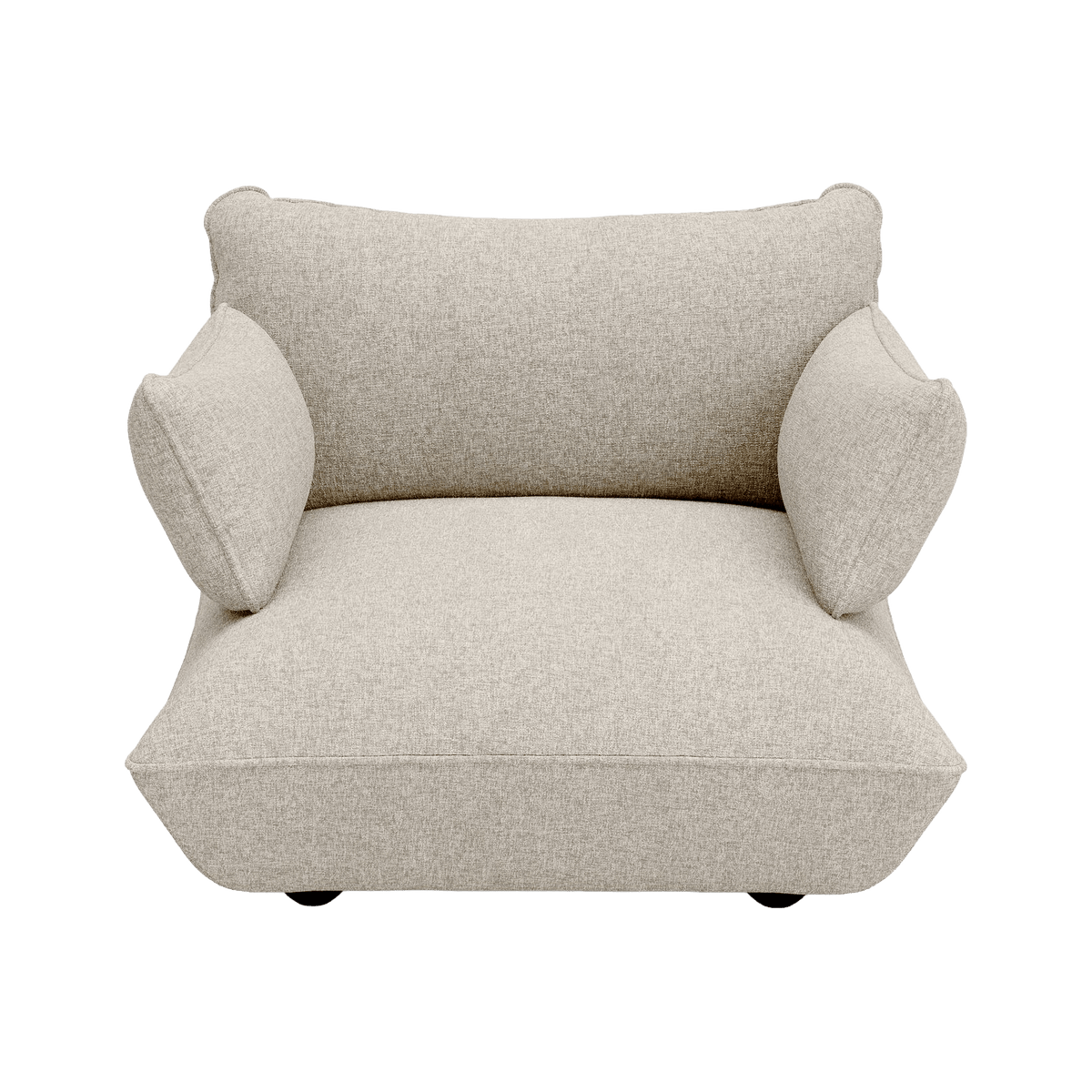 Fauteuil en polyester recyclé beige 114x108x90 cm Sumo Bouclé - Fatboy - The Cool Republic