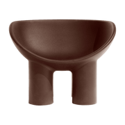 Fauteuil en polyéthylène marron Roly Poly - Driade - The Cool Republic