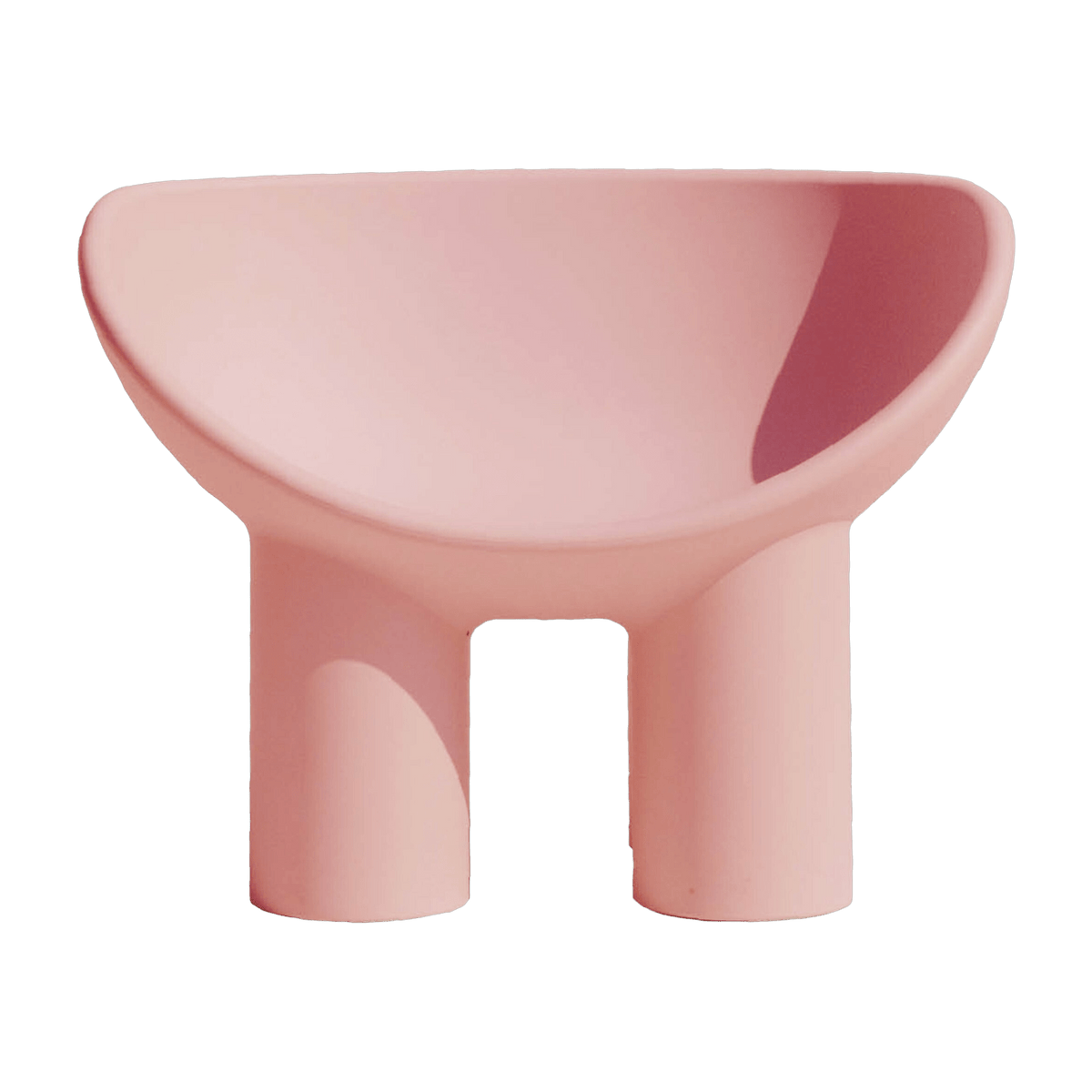 Pink polyethylene armchair Roly Poly - Driade - The Cool Republic