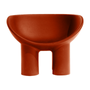 Brick red polyethylene armchair Roly Poly - Driade - The Cool Republic