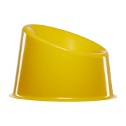 Fauteuil en polypropylène jaune Panto Pop - Verpan - The Cool Republic