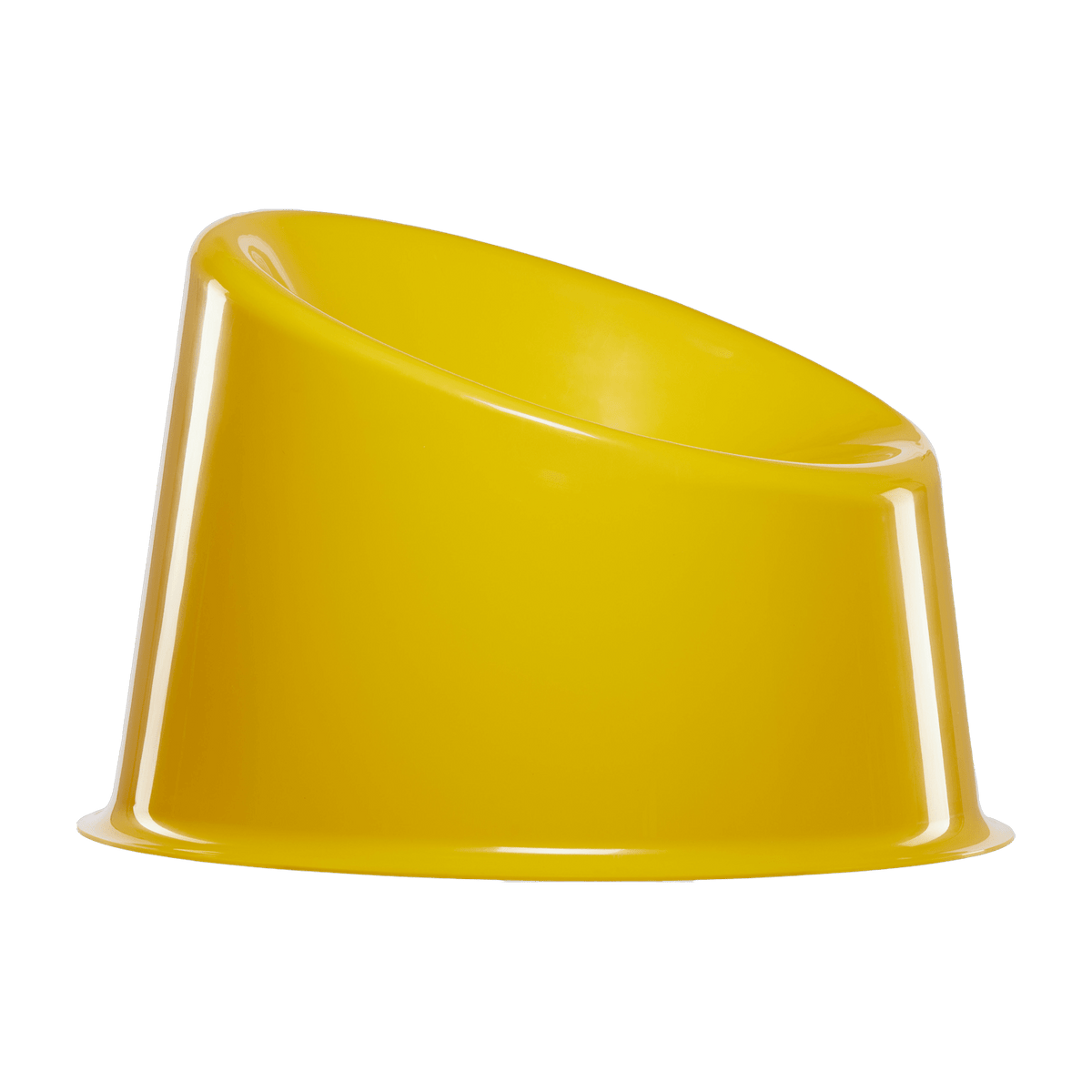 Fauteuil en polypropylène jaune Panto Pop - Verpan - The Cool Republic