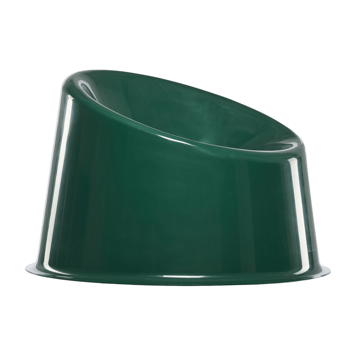Dark green polypropylene armchair Panto Pop - Verpan - The Cool Republic