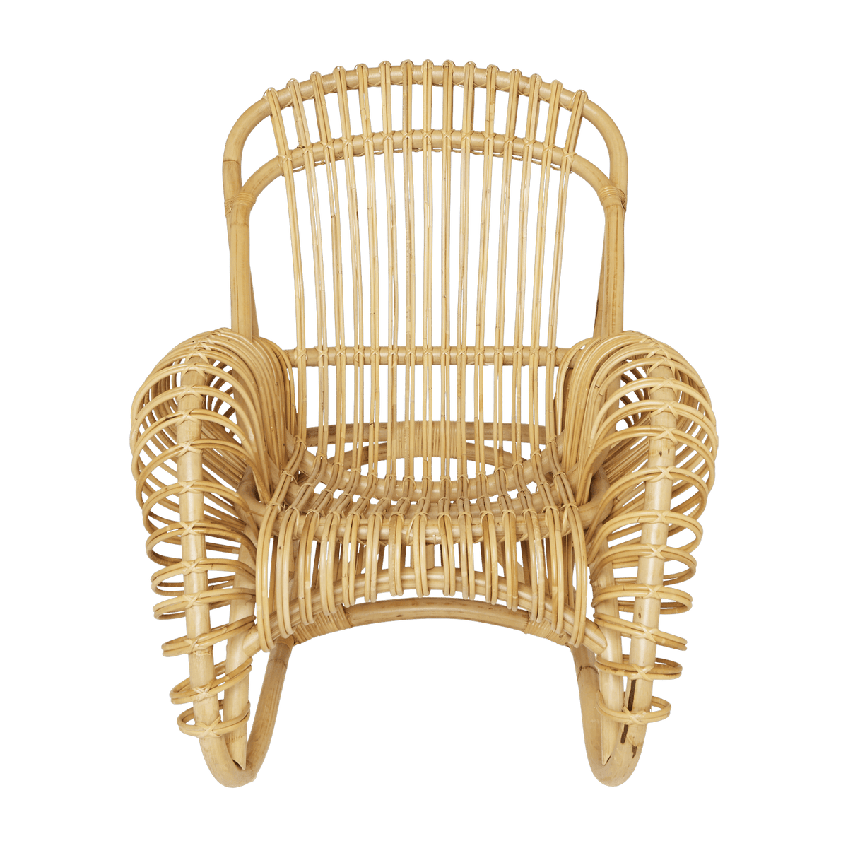 Rattan armchair 97 x 82 x 92 Boucle - KOK - The Cool Republic