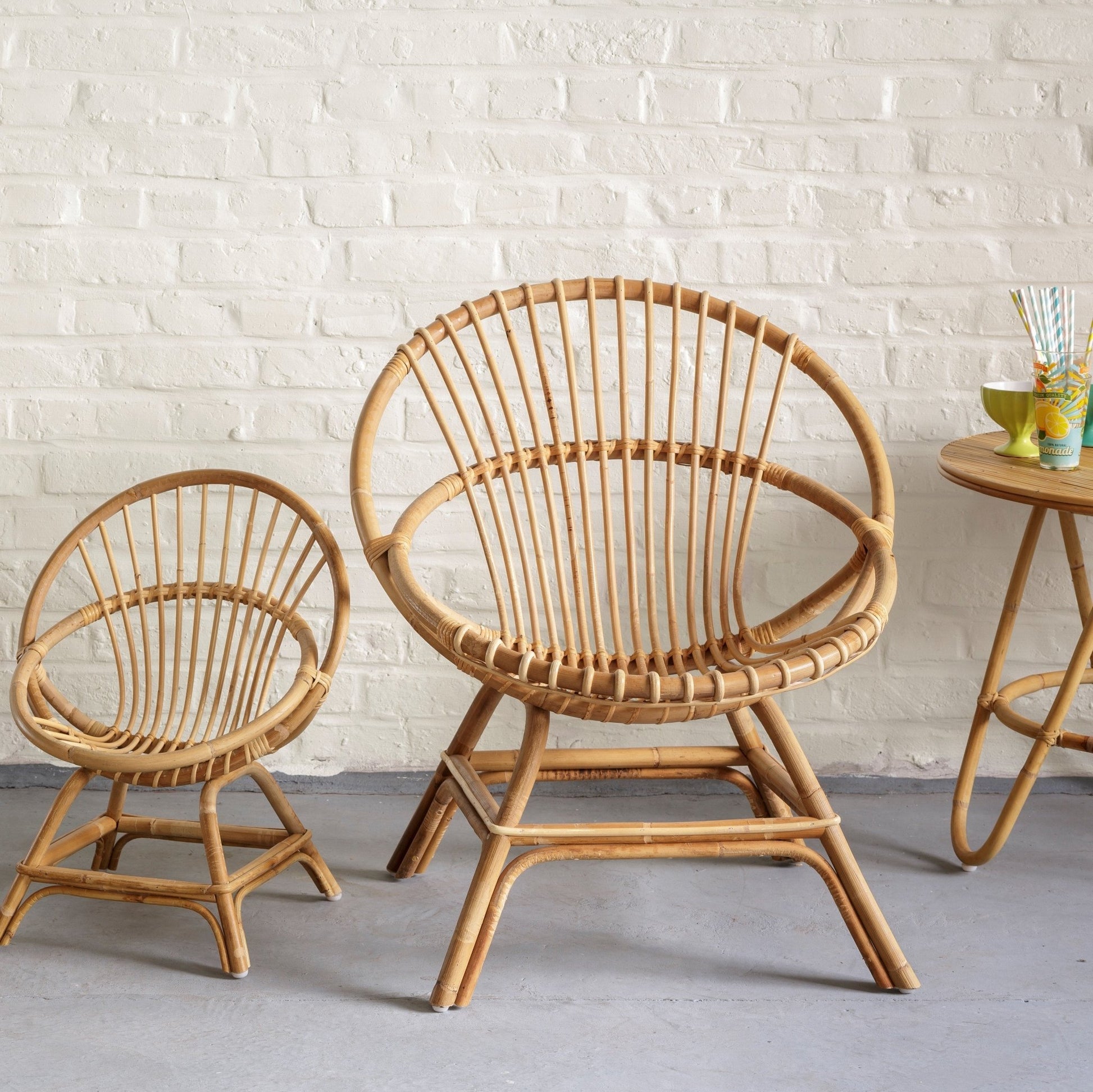 Fauteuil en rotin Brigitte - KOK - The Cool Republic