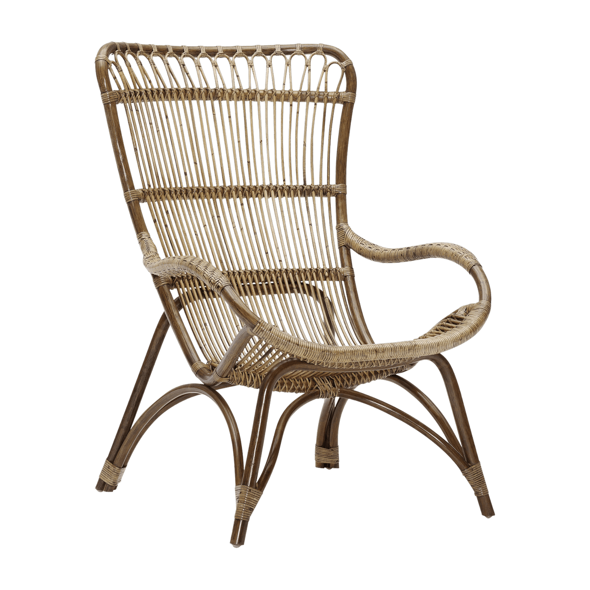 Fauteuil en rotin foncé Monet - Sika Design - The Cool Republic