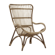 Fauteuil en rotin foncé Monet - Sika Design - The Cool Republic