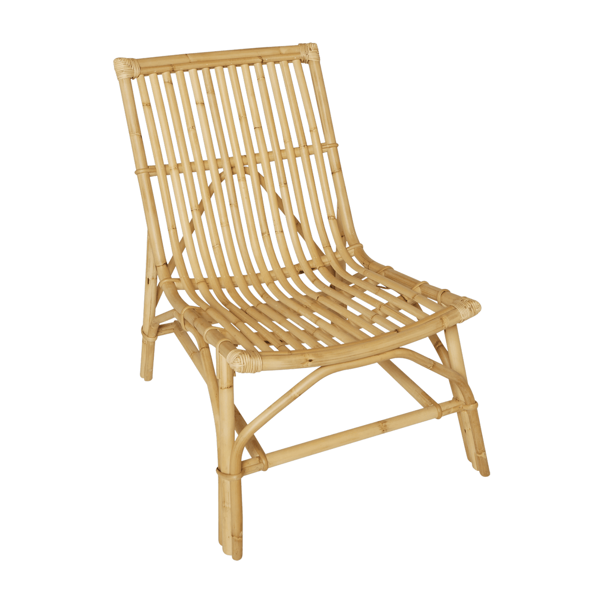 Natural Rattan Armchair 80 x 58 x 78 David - KOK - The Cool Republic