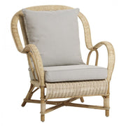 Fauteuil en rotin naturel avec coussin Nantucket - KOK - The Cool Republic