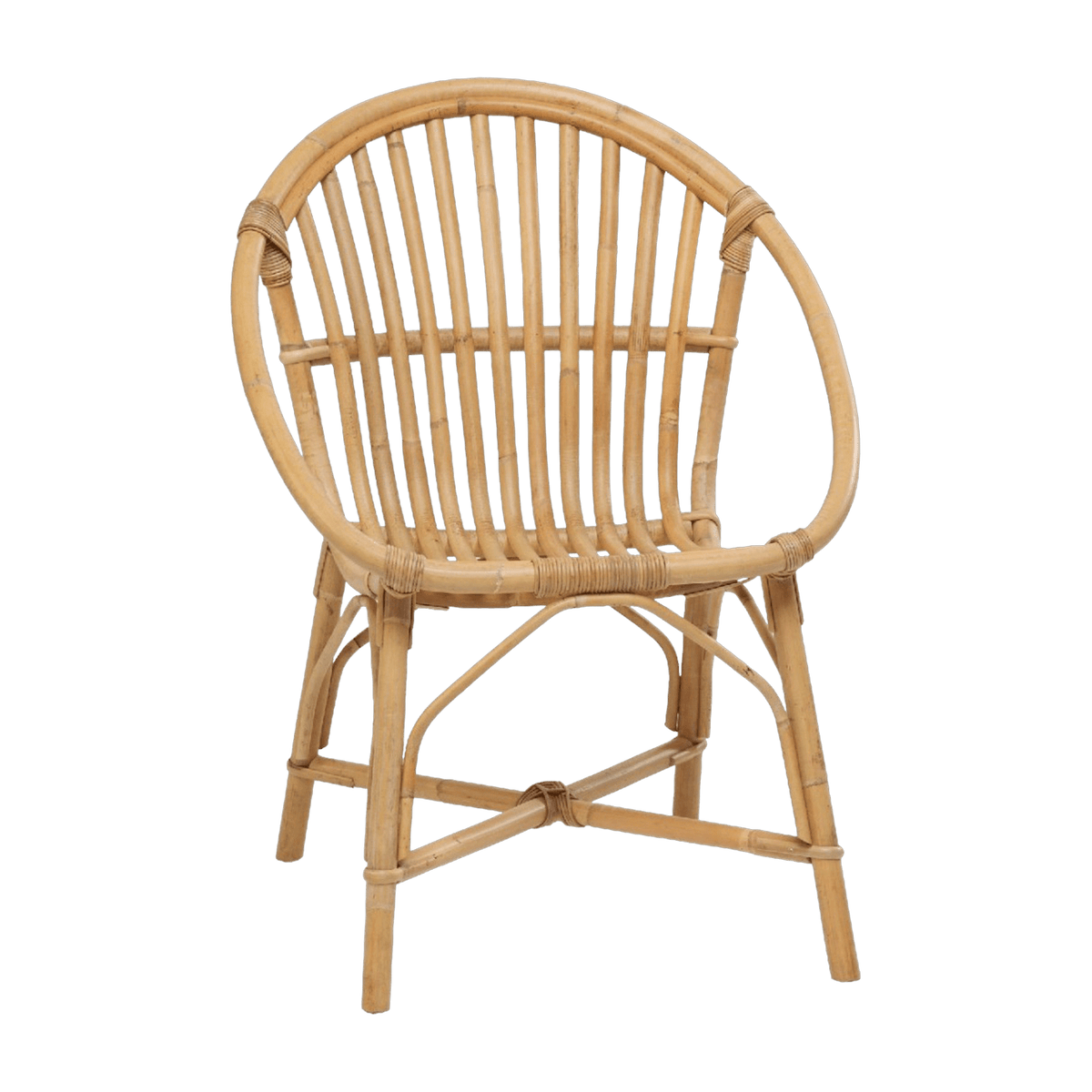 Fauteuil en rotin naturel Bruno - KOK - The Cool Republic