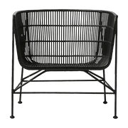 Fauteuil en rotin noir Coon - House Doctor - The Cool Republic