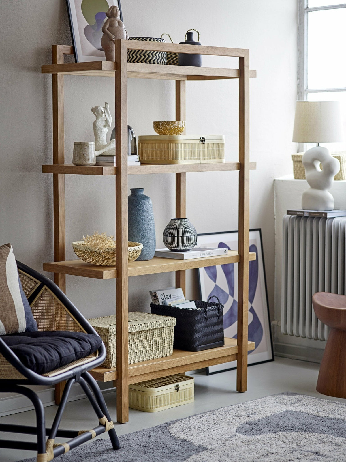 Fauteuil en Rotin noir Loue - Bloomingville - The Cool Republic
