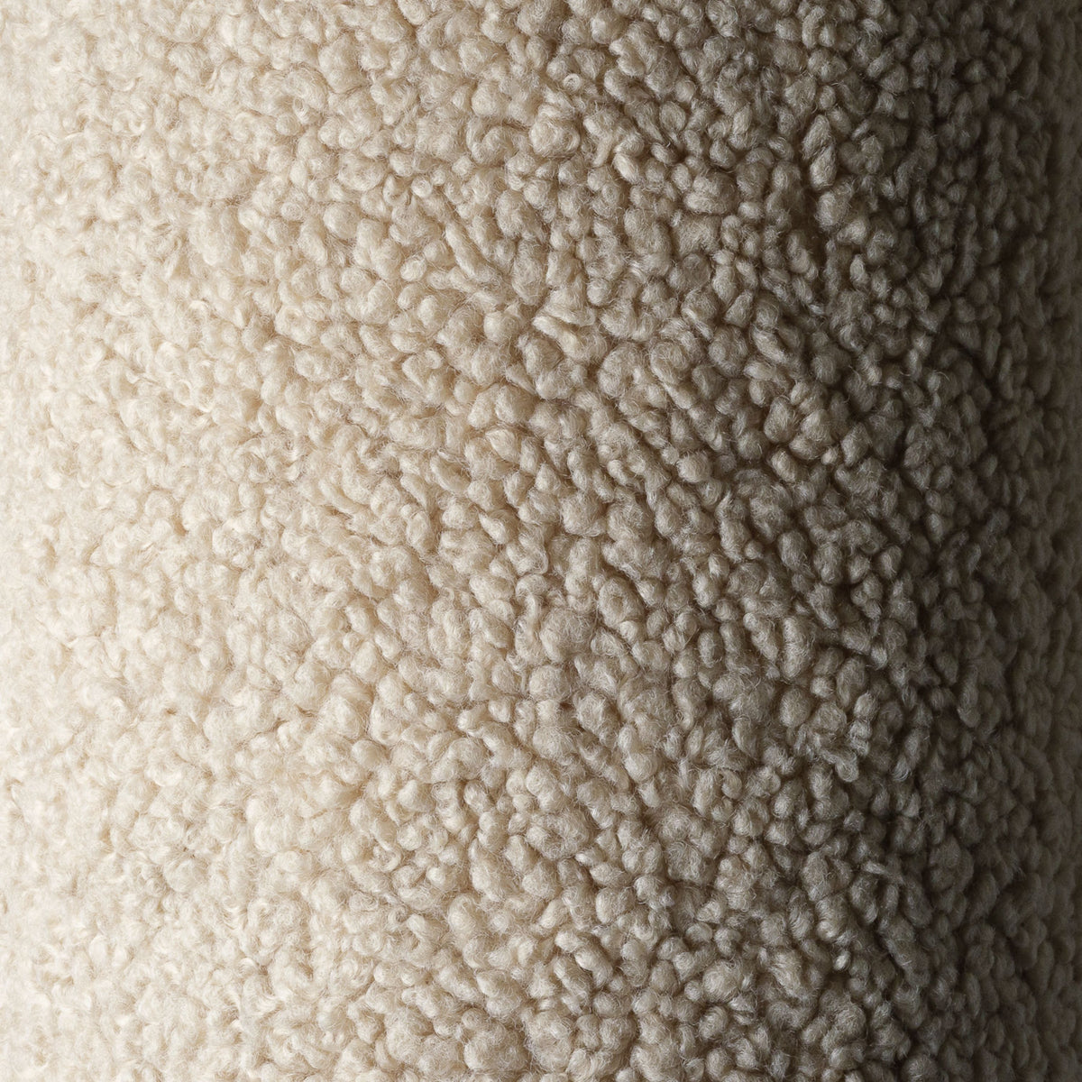 Fauteuil en sherpa bouclé biscuit 60x50cm Cloud chair - Wigiwama