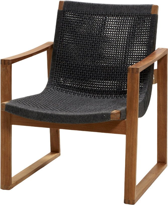 Fauteuil en teck Endless - Cane - Line - The Cool Republic