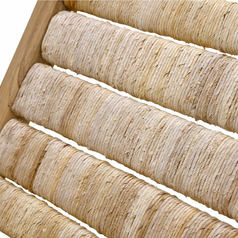 Fauteuil en teck et fibres naturelles Abaca - HKliving - The Cool Republic