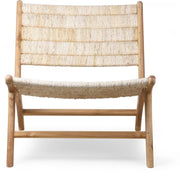 Fauteuil en teck et fibres naturelles Abaca - HKliving - The Cool Republic