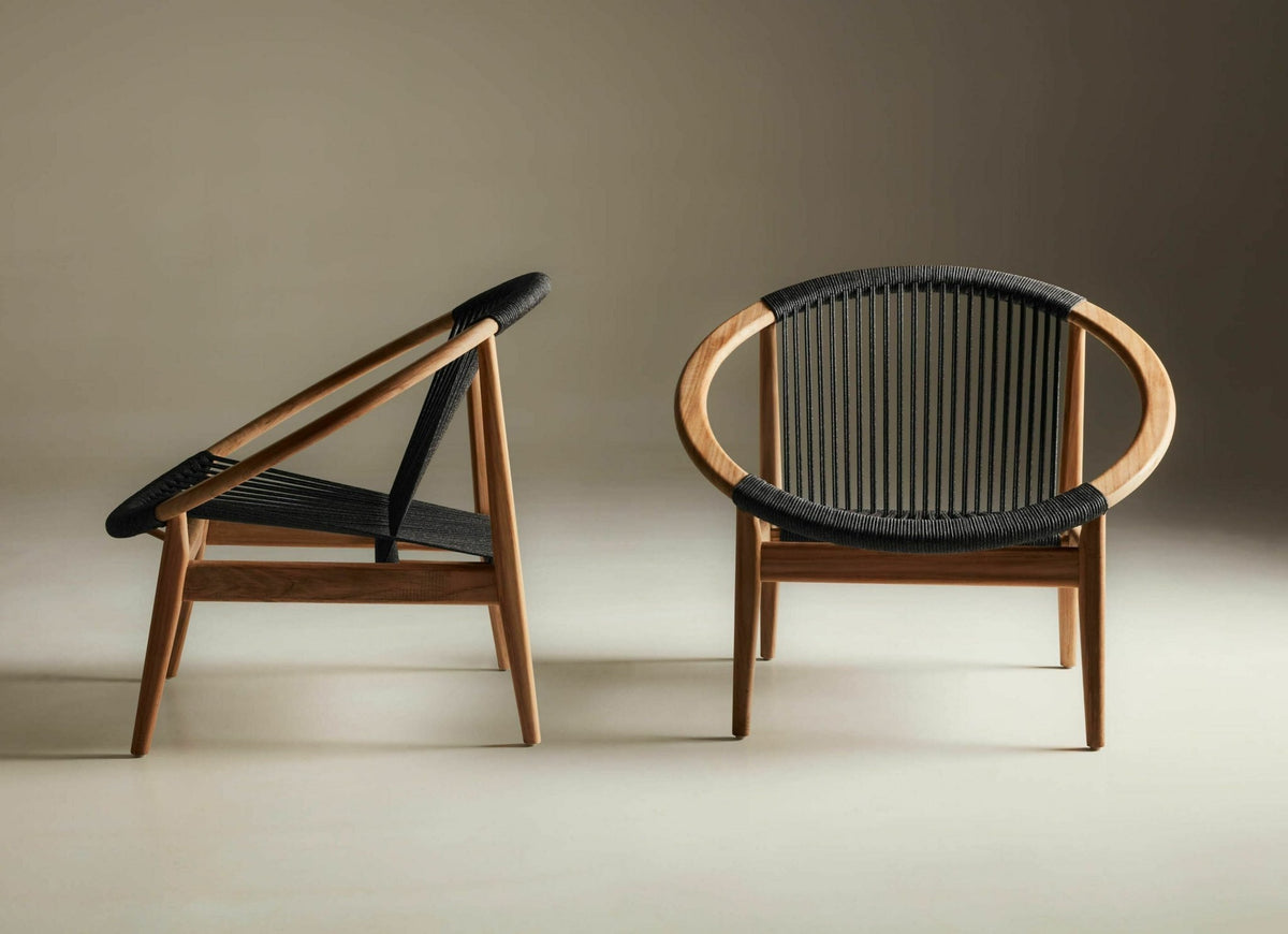 Fauteuil en teck et gris anthracite Frida - Vincent Sheppard - The Cool Republic