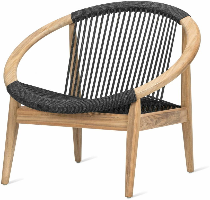 Fauteuil en teck et gris anthracite Frida - Vincent Sheppard - The Cool Republic