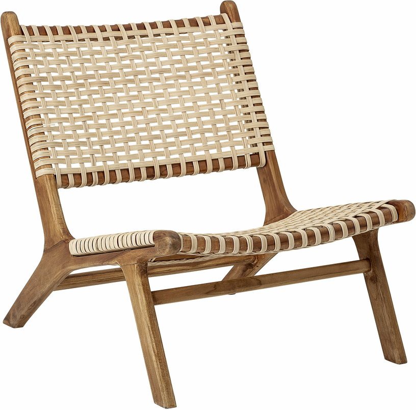 Fauteuil en teck et rotin Keila - Bloomingville - The Cool Republic