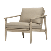 Fauteuil en teck vieilli et tissu Savane David - Vincent Sheppard - The Cool Republic