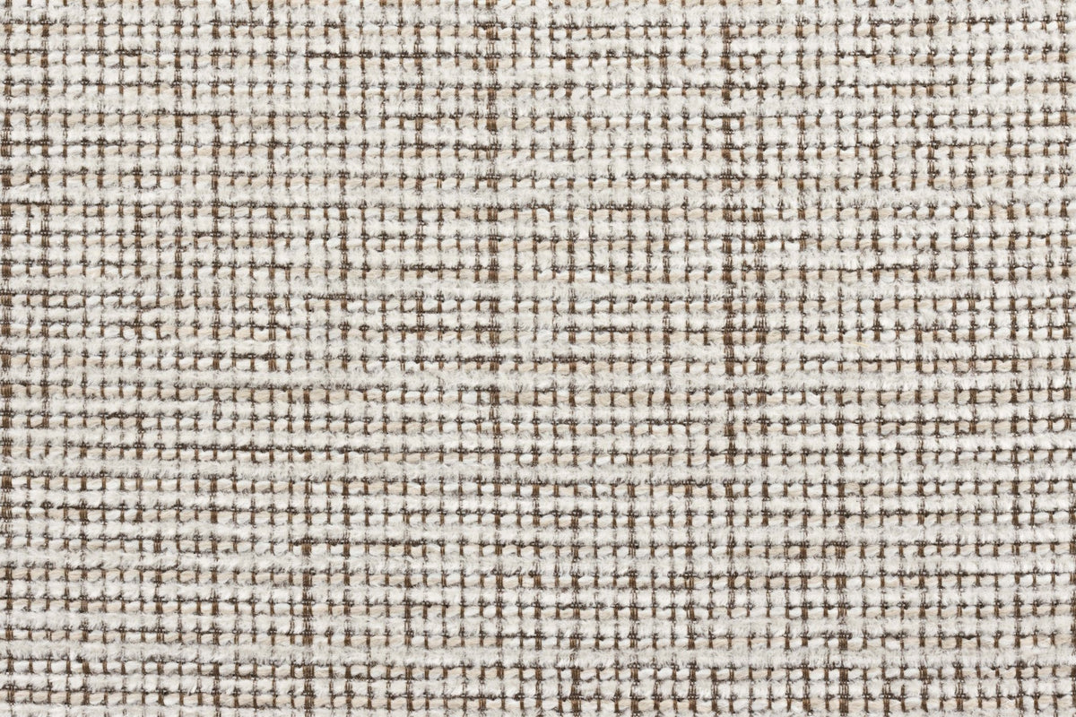 Fauteuil en tissu beige et acier marron Cassian - The Cool Republic - The Cool Republic