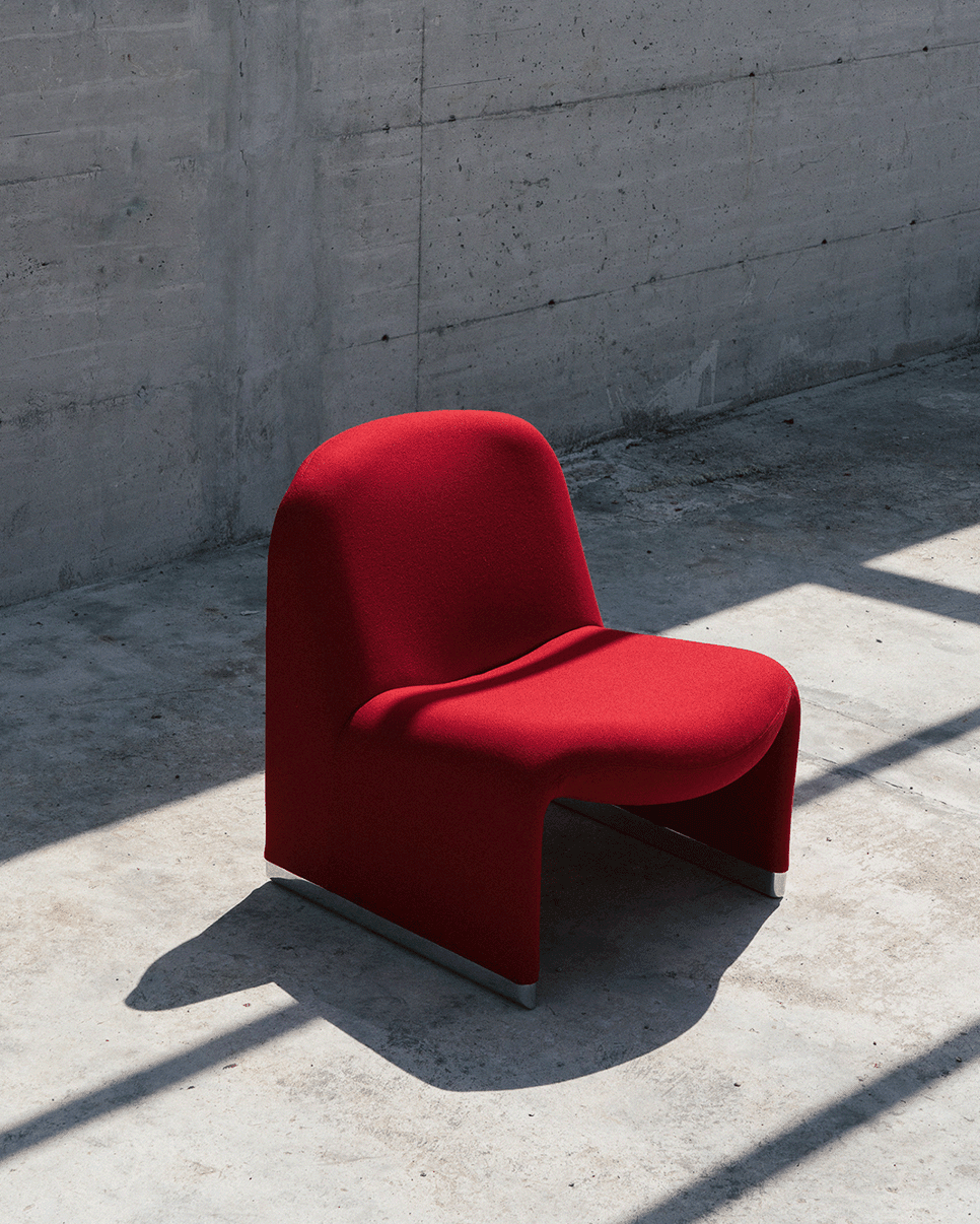 Fauteuil en tissu blanc Alky - Anonima Castelli - The Cool Republic