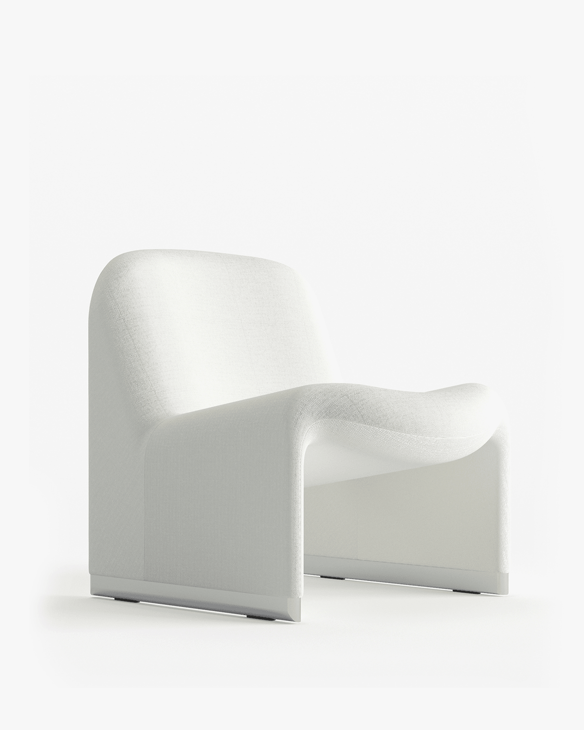 Fauteuil en tissu blanc Alky - Anonima Castelli - The Cool Republic