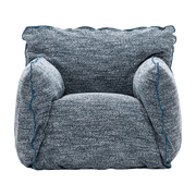 Fauteuil en tissu bleu snake Nuvola 05 - Gervasoni - The Cool Republic