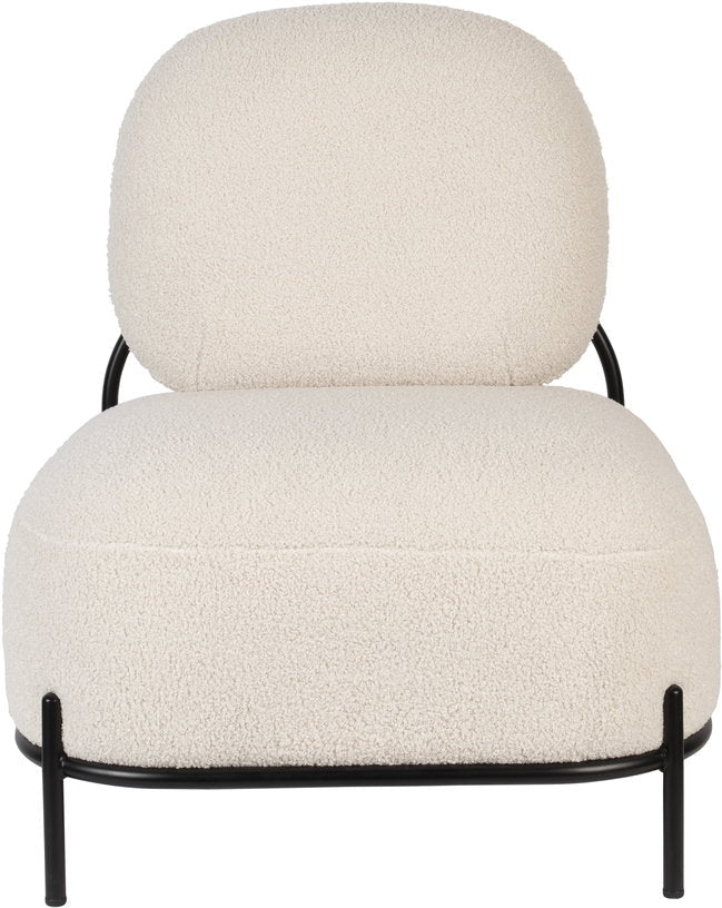 Fauteuil en tissu bouclé beige 71,5x125cm Holly - The Cool Republic - The Cool Republic