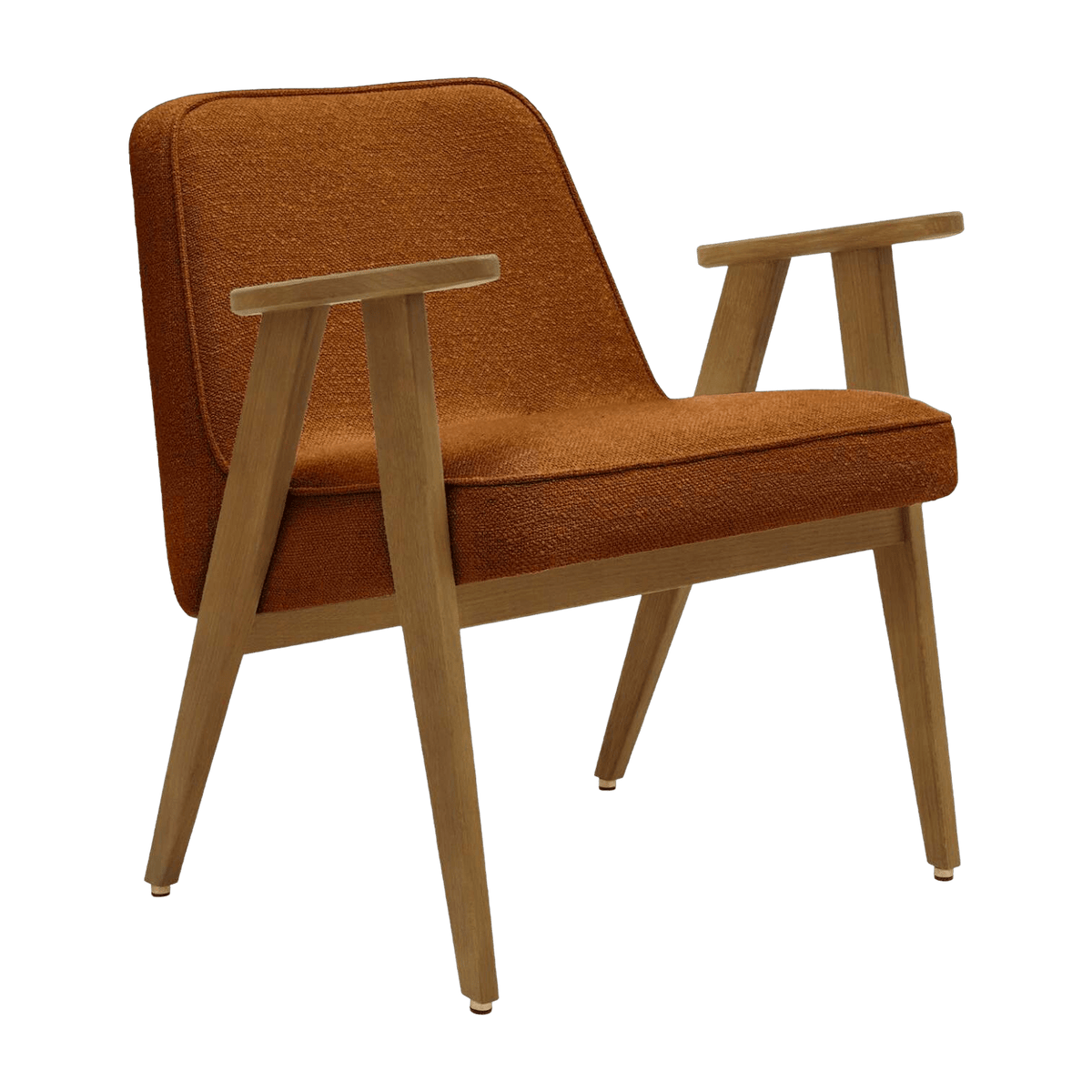 Fauteuil en tissu bouclé et chêne foncé 66 x 64 cm Série 366 - 366 Concept - The Cool Republic