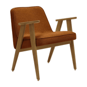 Fauteuil en tissu bouclé et chêne foncé 66 x 64 cm Série 366 - 366 Concept - The Cool Republic