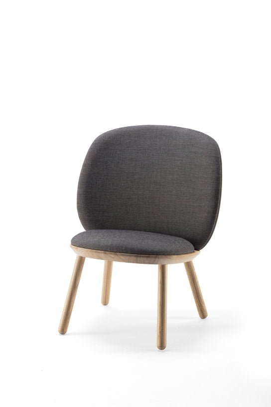Fauteuil en tissu gris Naïve - EMKO - The Cool Republic