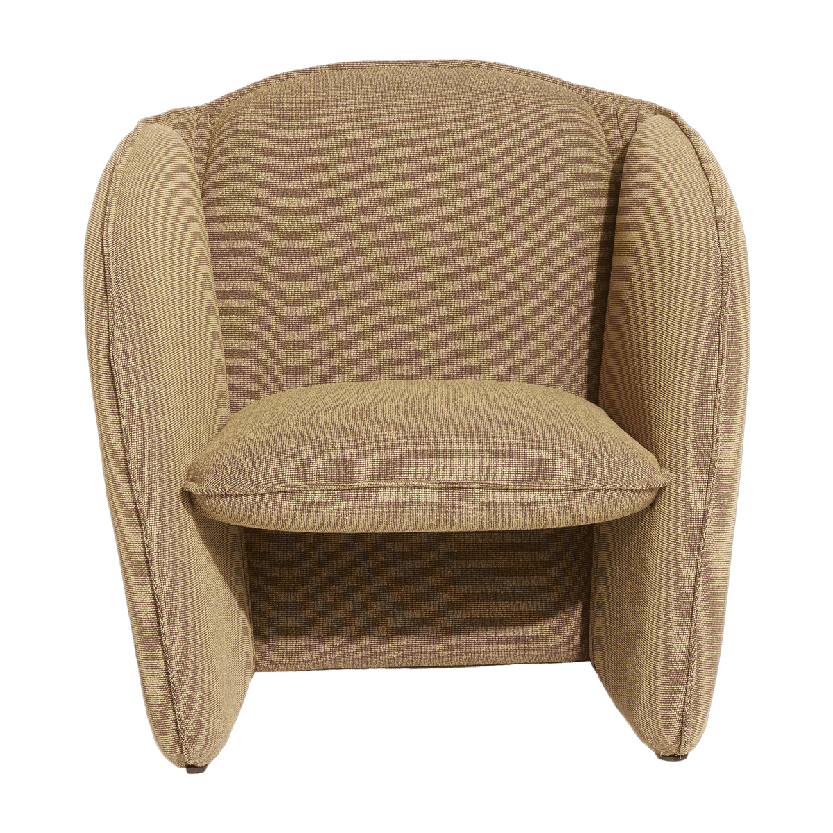 Armchair in eggplant yellow fabric Lily - Petite Friture - The Cool Republic