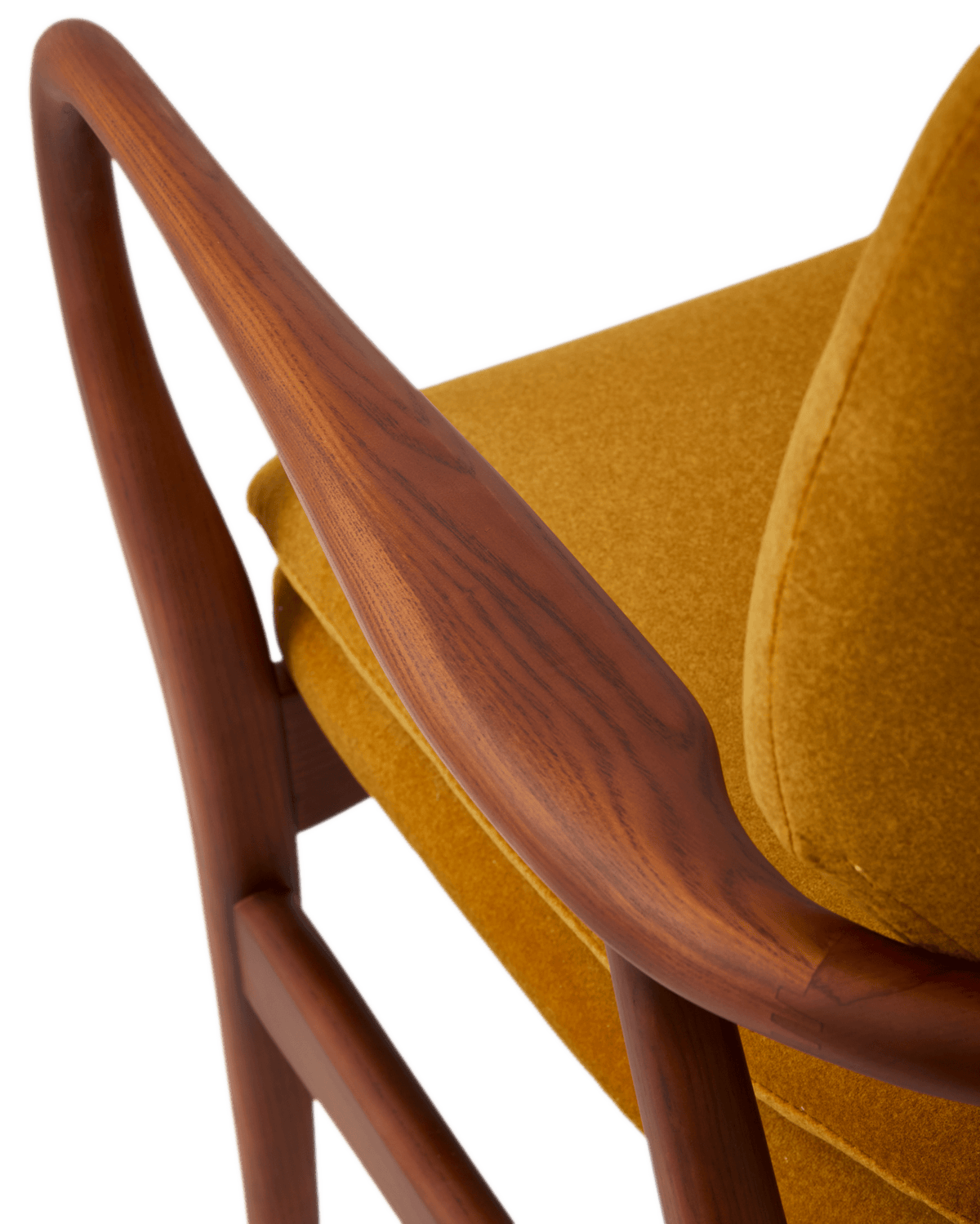 Fauteuil en tissu jaune et bois de frêne Soft Peggy - Pols Potten - The Cool Republic