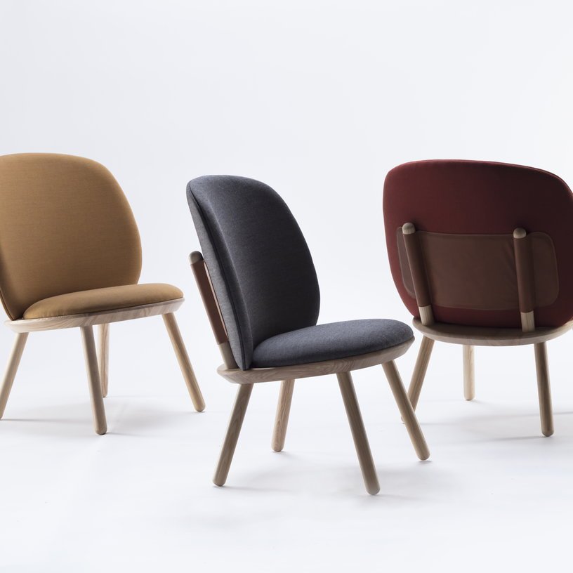 Fauteuil en tissu jaune Naïve - EMKO - The Cool Republic