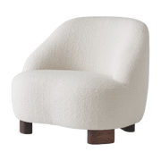 Fauteuil en tissu Karakorum 001 et noyer Margas LC1 - &tradition - The Cool Republic