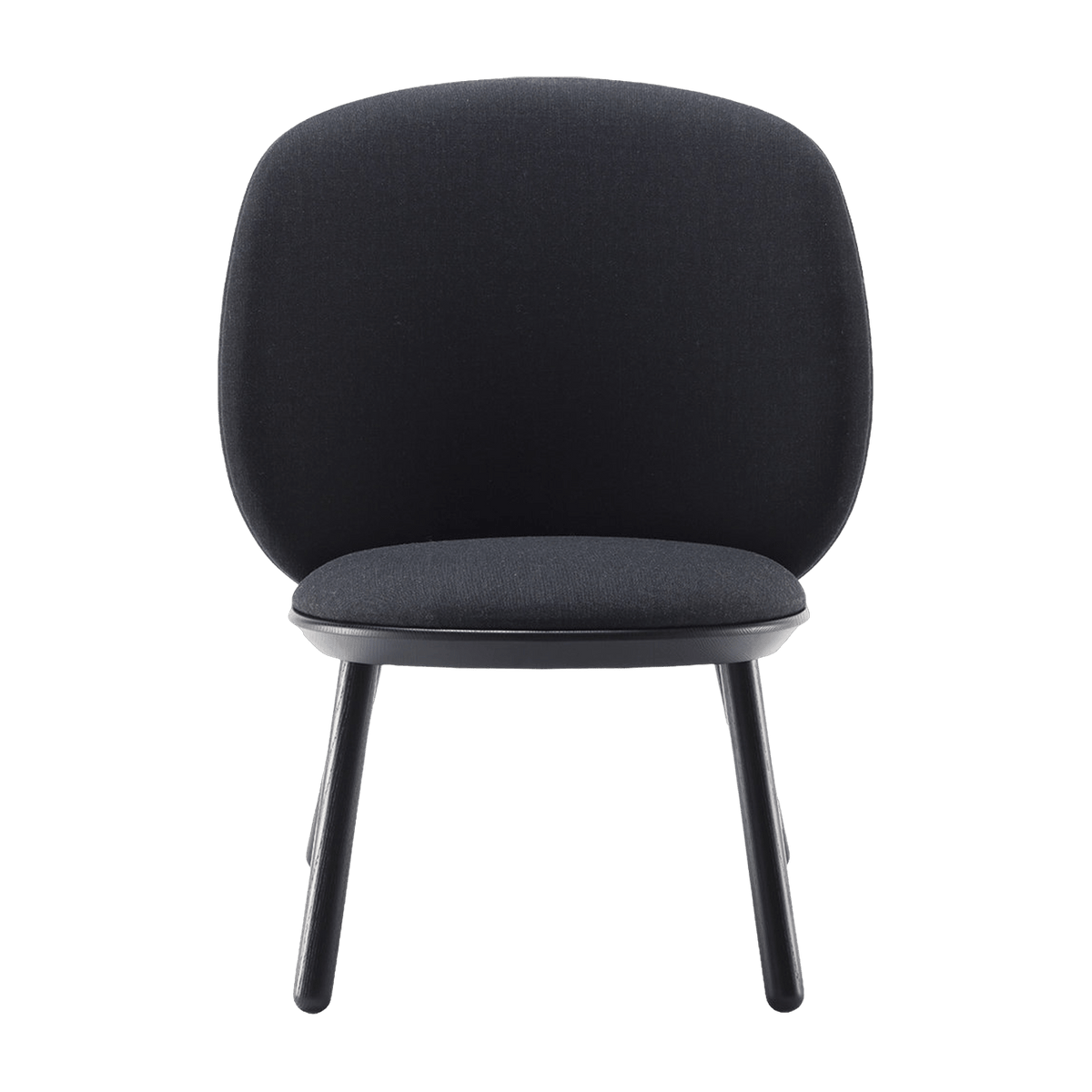 Fauteuil en tissu noir Naïve - EMKO - The Cool Republic
