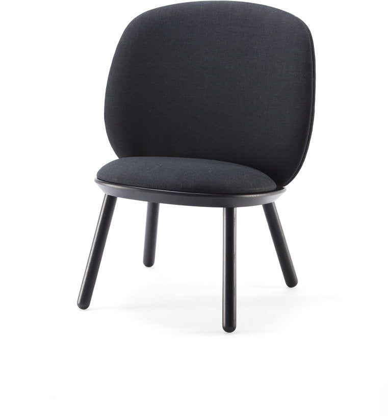 Fauteuil en tissu noir Naïve - EMKO - The Cool Republic