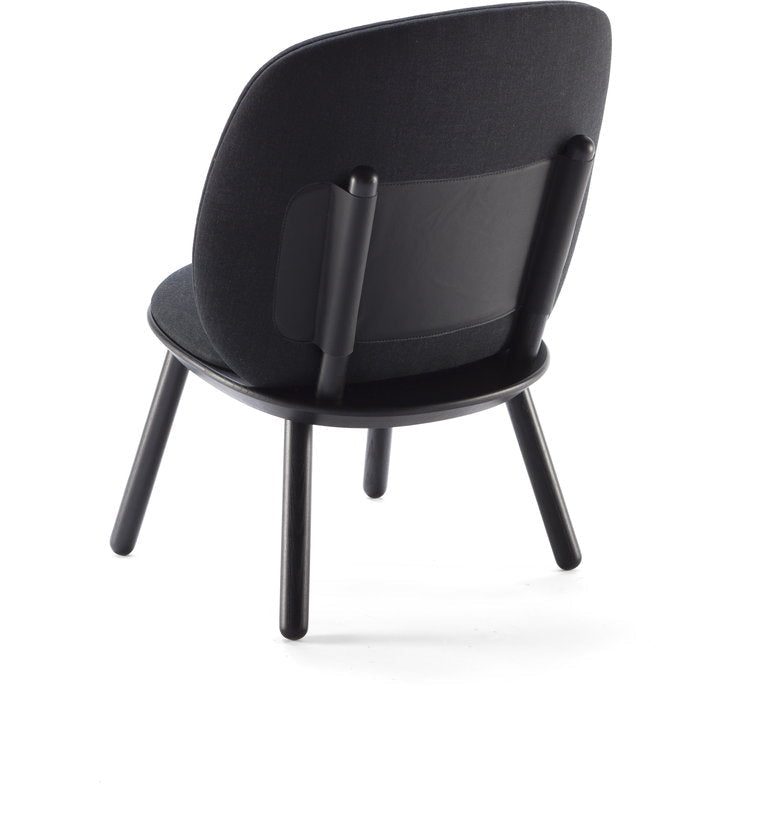Fauteuil en tissu noir Naïve - EMKO - The Cool Republic