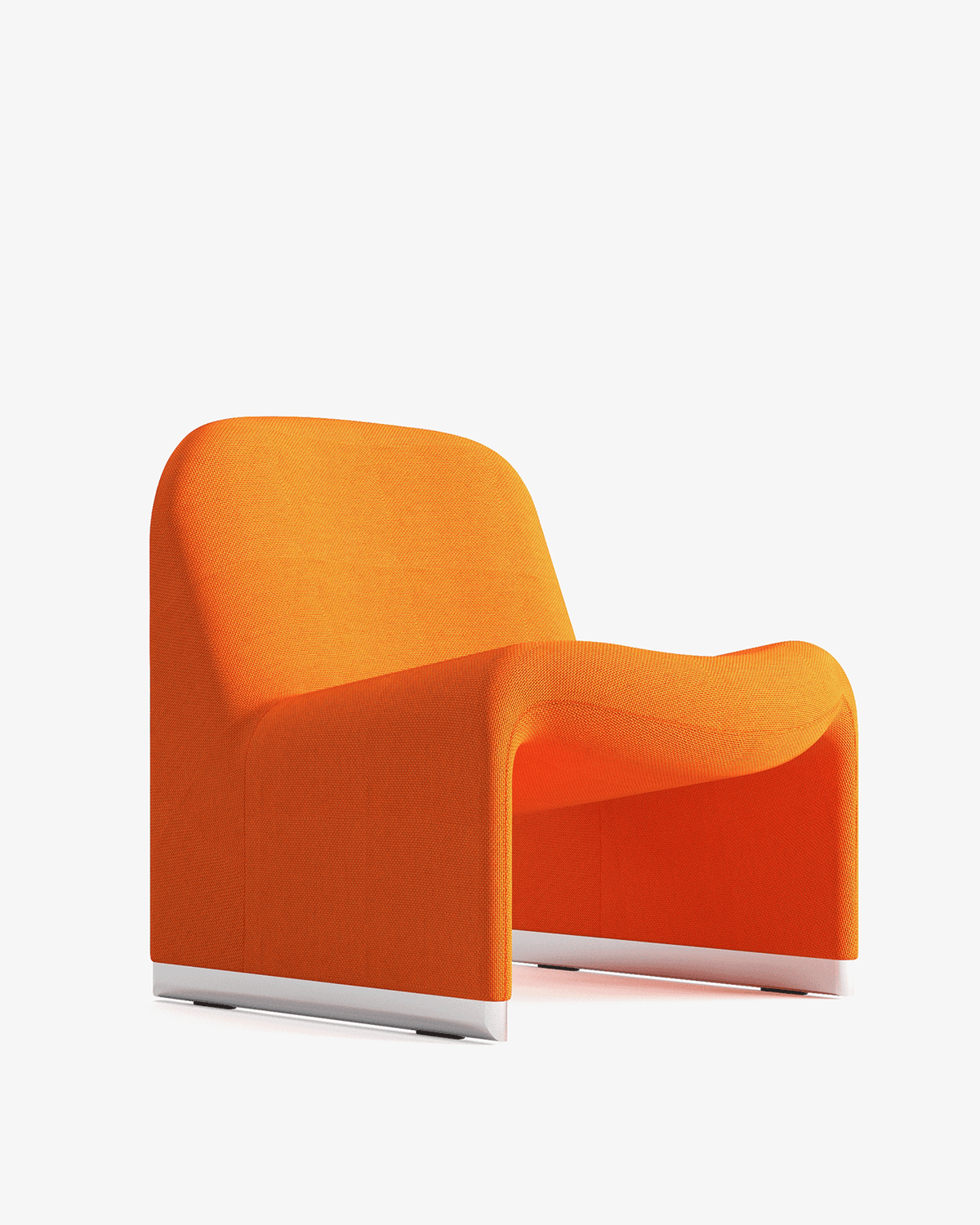 Fauteuil en tissu orange Alky - Anonima Castelli - The Cool Republic