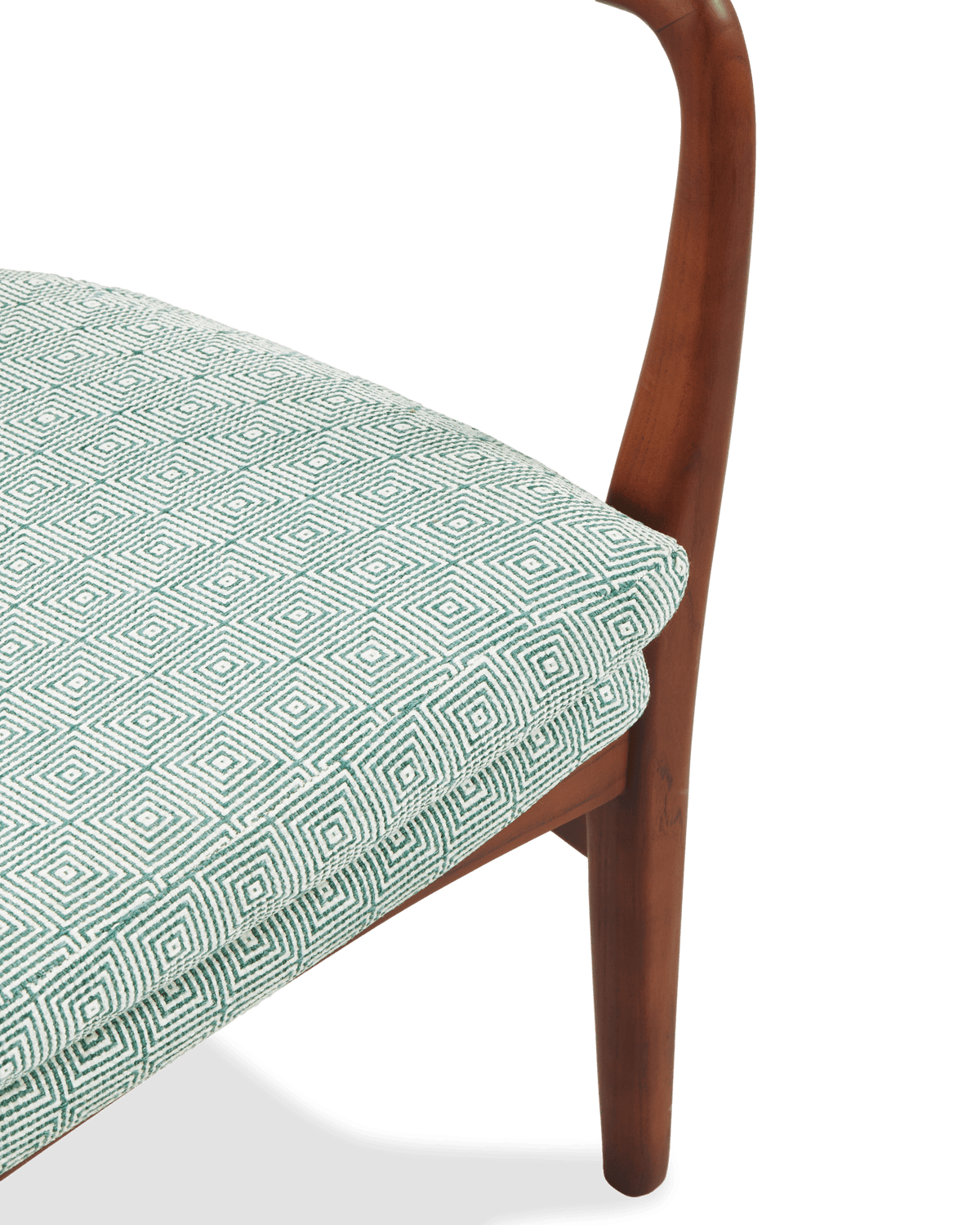 Fauteuil en tissu vert clair et bois de frêne Squared Peggy - Pols Potten - The Cool Republic