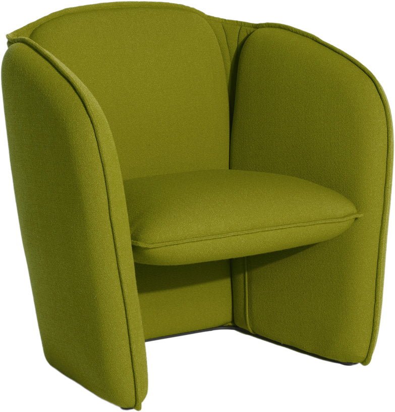 Fauteuil en tissu vert olive Lily - Petite Friture - The Cool Republic