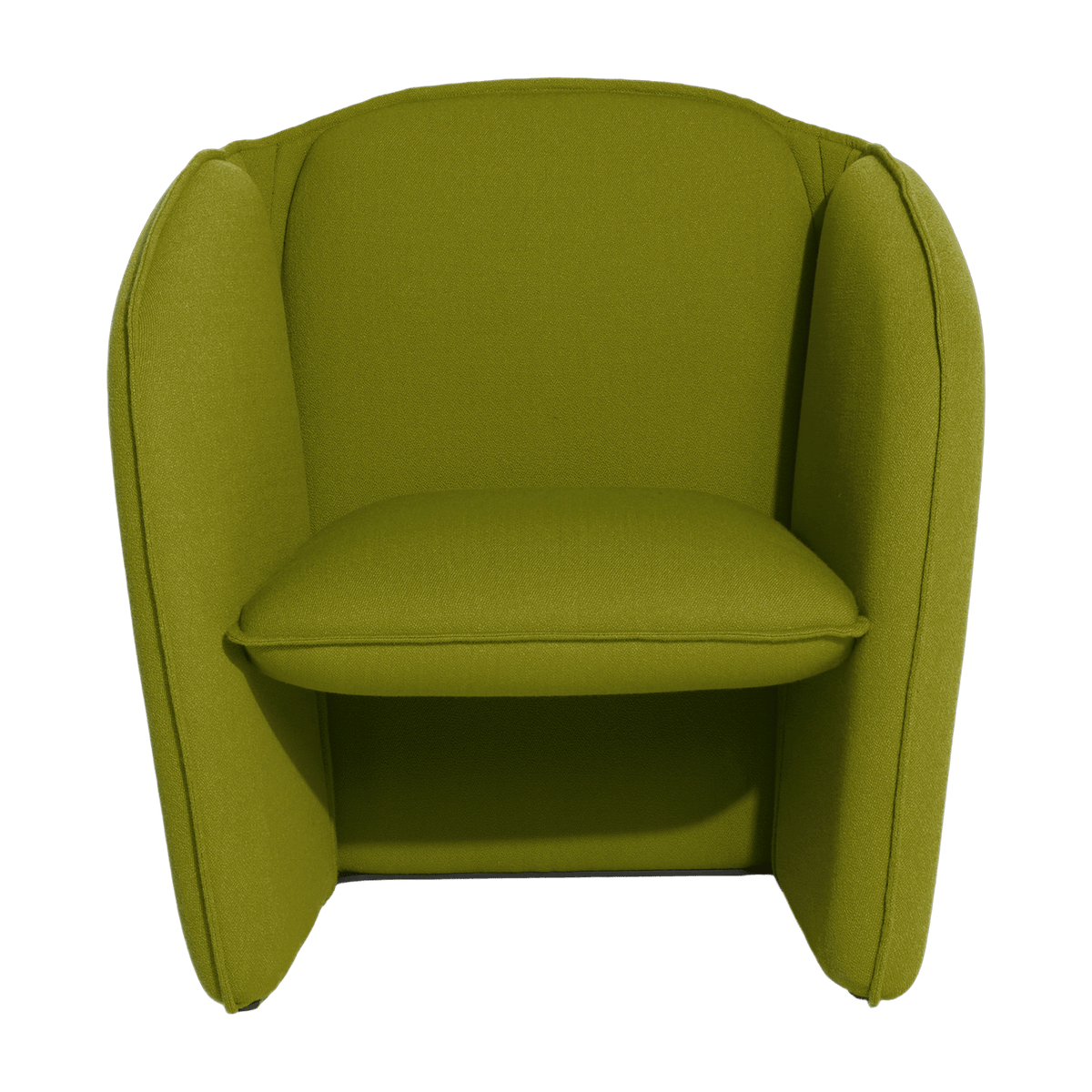 Armchair in olive green fabric Lily - Petite Friture - The Cool Republic