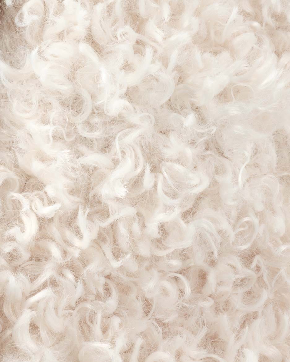 Fauteuil en tissu Yeti blanc cassé 90x100x60cm Momo - Wigiwama — vue 4