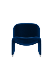 Fauteuil en velours bleu marine Alky - Anonima Castelli - The Cool Republic