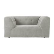 Fauteuil en velours côtelé gris Vint - Hkliving - The Cool Republic