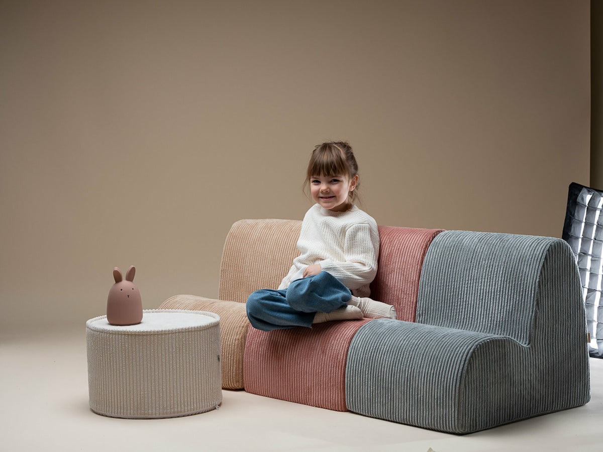 Fauteuil en velours côtelé marron 60 x 50 cm Cloud - Wigiwama
