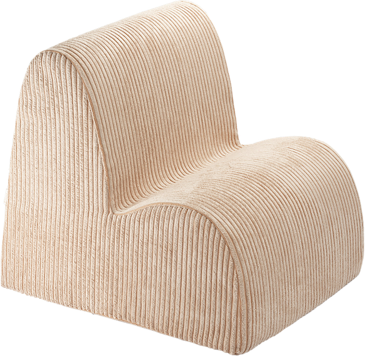 Fauteuil en velours côtelé marron 60 x 50 cm Cloud - Wigiwama